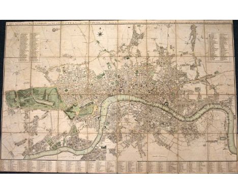 CARY'S NEW and Accurate Plan of London and Westminster, the Borough of Southwark and the Parts Adjacent. John Cary, May 1, 17