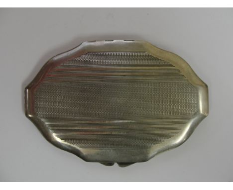 Ornate HM silver compact.