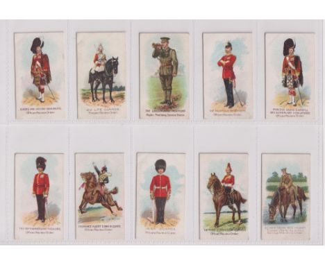 Cigarette cards, Wills, (Scissors) Types of the British Army (set, 50 cards) (gd)