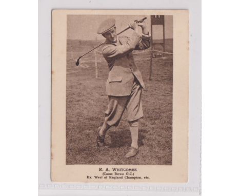 Trade card, Dunlop, How to Improve Your Golf, 'L' size, type card, R A Whitcombe (gd)  (1)
