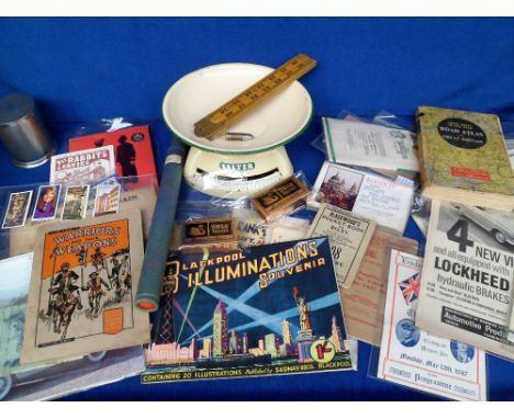 Collectables and Ephemera, to include a 1937 Coronation Arrangements fold out programme, a cigarette holder in a case formed 