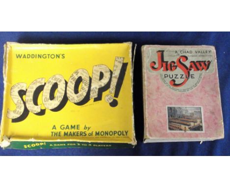 Vintage Games, Waddington's Scoop 1953 and Chad Valley Jig Saw Puzzle Trooping the Colour 1934 (complete) (2)