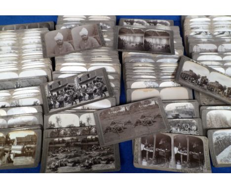 Military Stereoscopic Photographs, 230+ views to include first aid dogs, camps, hospital ward, aeroplanes, submarines, wrecke