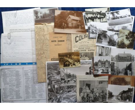 Postcards, Middlesex, a good collection of approx. 130 cards of Harrow and Roxeth area of Middlesex with RP's of Vaughan Rd H