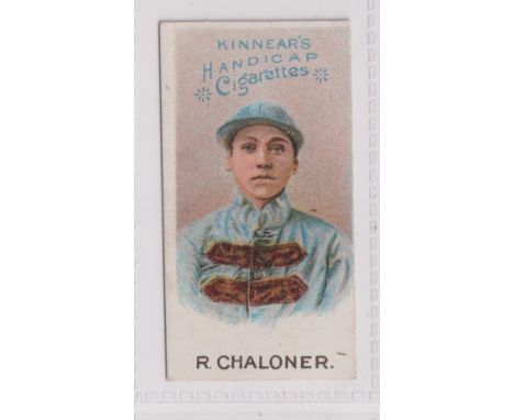 Cigarette card, Kinnear, Jockeys, large caption, type card, R Chaloner (gd) (1)