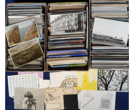 Postcards, a large collection of approx. 1500 mostly modern cards (4 albums, 3 boxes) inc. Aviation, Music, Rail, other Trans