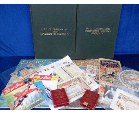 Ephemera, a quantity of assorted items to include 2 commemorative cotton handkerchiefs (Haig &amp; Jellicoe and Victory Medal