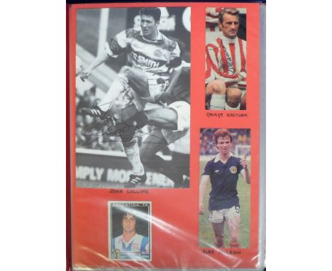 Sport autographs, large album, mainly football signatures to inc. Mario Kempes, Nat Lofthouse, Tom Finney, Johnny Haynes, Pet