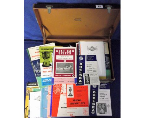 Football programmes, collection of 150+ general league, Cup, Internationals, Cup Finals etc, mostly 1960s, many different clu