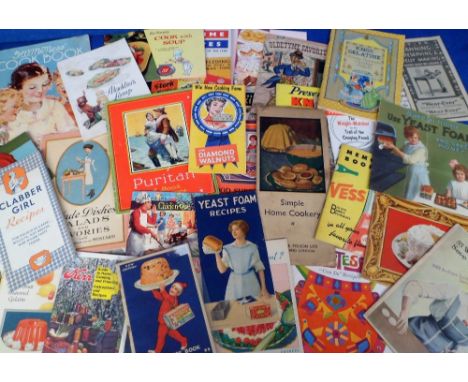 Advertising, Cookery, 30+ cookery leaflets dating from the 1920s onwards to include Betty Crocker, Atora, Diamond Walnuts, Je
