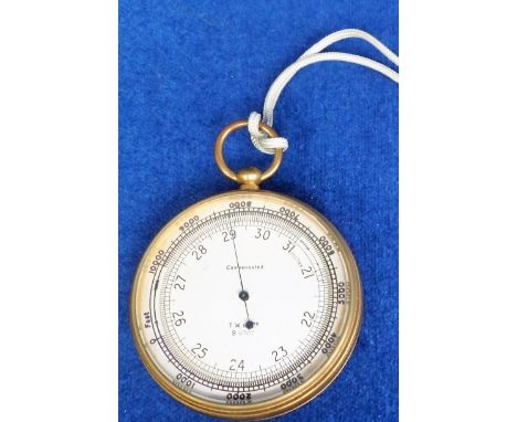 Scientific Instrument, a Thomas Watson Scientific Instruments Ltd altimeter / barometer, approx. 1880, marked  'Compensated B