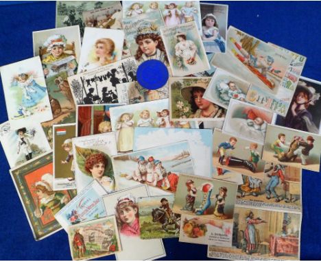 Advertising, USA Trade Cards, 40 American trade cards to include Pond's Extract, Estey Pianos, Sarica Coffee, Sterling Pianos
