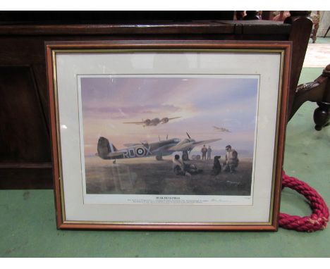 A limited edition print "Dusk Readiness", Mark Postlethwaite, 37/300 framed and glazed, 28cm x 40cm