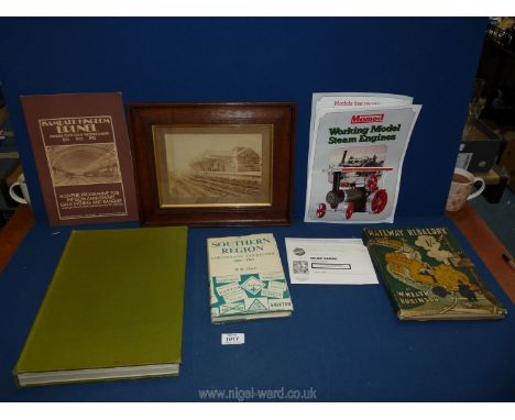 A small quantity of Railwayana  including books 'Model and Miniature Railways', 'Isambard Kingdom Brunel' souvenir programme 