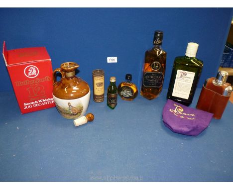 A quantity of Scotch whisky to include; Antiquary J&amp;W Hardie 12 year old, Pinwinnie Royale 12 year old, boxed Rumerford 1