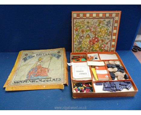 A boxed 'Britannia: Compendium of games 22 games by Chad Valley.