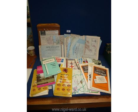 A quantity of maps including BMC, National Geographical Street maps etc., of South America, South East Asia, Niagara Falls al