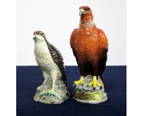 1 375 ml bt Beswick Osprey Decanter Beneagles Blended Scotch Whisky 40% 1 26 2/3 fl oz bt Beswick Golden Eagle Decanter Benea