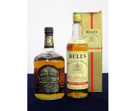 1 1.14 litre bt Chivas Regal 12 YO Blended Scotch Whisky 43% 1 75-cl bt Bells  Special Old Scotch Whisky 40% oc Above one 1.1