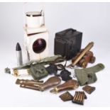 A mixed group including militaria