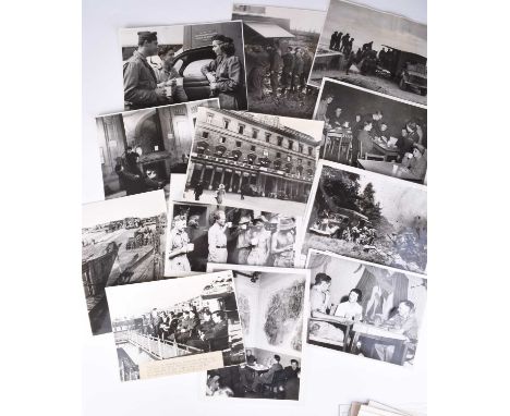 PRESS PHOTOGRAPHY - Youth and Support Organisations, Second World War. Approximately thirty-six black and white photographs r