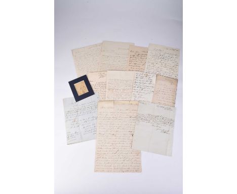 MILITARY INTEREST. A bundle of twelve assorted letters. Includes a party invite letter to Lieutenant-Colonel William Lee, 16t