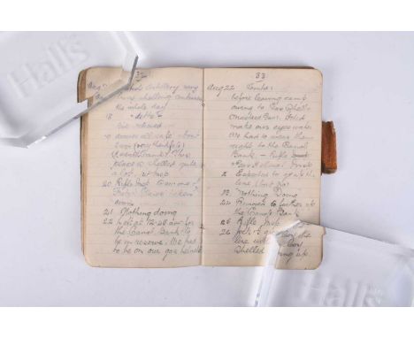 The First World War pocket diary of Private James McDonald, No.307558, 14th and 1/8th Royal Warwickshire Regiment. France and