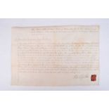 Document signed by Duke of Wellington, Alexander Mackinnon to be Cornet in South Hamps Yeomanry