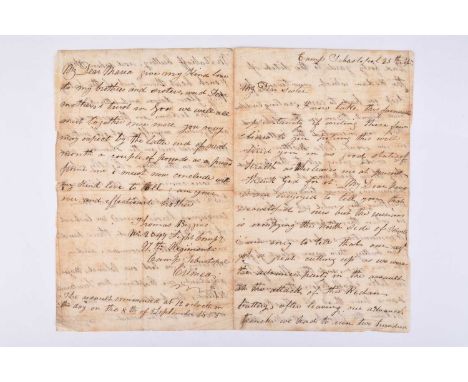 CRIMEAN WAR - 2099 Pte. Thomas Biggins 97th (The Earl of Ulster's) Regiment of Foot. Light Company. Autograph letter signed t