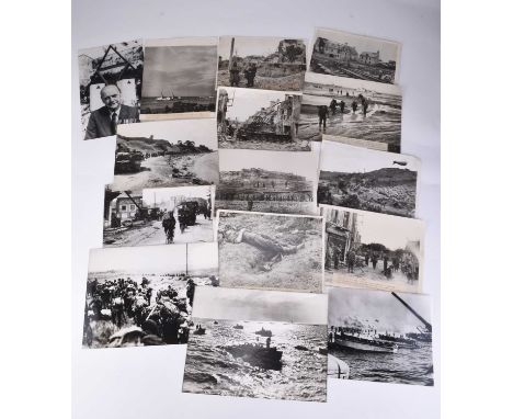 PRESS PHOTOGRAPHY. Second World War - D-Day Landings at Normandy and the subsequent Allied advance into France. Approximately