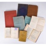 Nine military-related handbooks and pocket books, 1914-1957