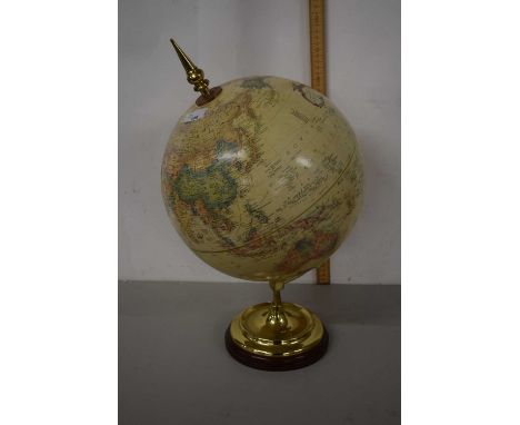 Modern twelve inch world globe