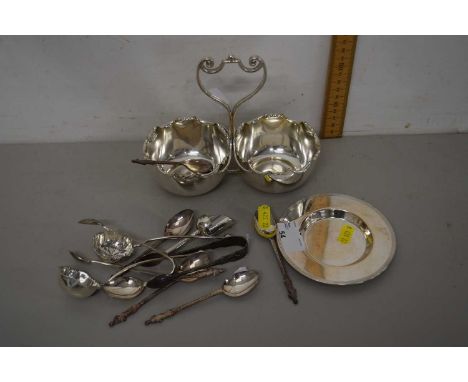 Mixed Lot: Various silver plated wares, assorted cutlery etc