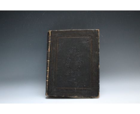 A KING JAMES FAMILY BIBLE, belonging to the POOLE family from 1847, with some lists of births, deaths and marriages, printed 