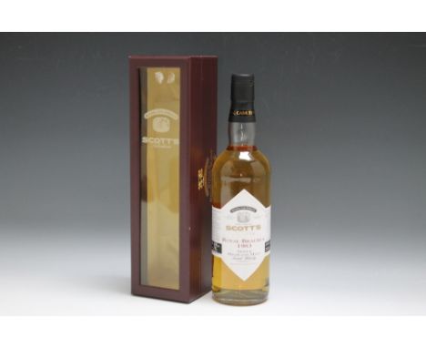 ONE BOTTLE OF SCOTT'S SELECTION 1983 ROYAL BRACKLA  SINGLE HIGHLAND MALT SCOTCH WHISKY,  complete with presentation case