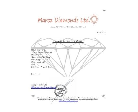 1 DIAMOND 0.51 CT K - SI1 - BRILLIANT CUT - CERTIFIED ID - C20808-22
