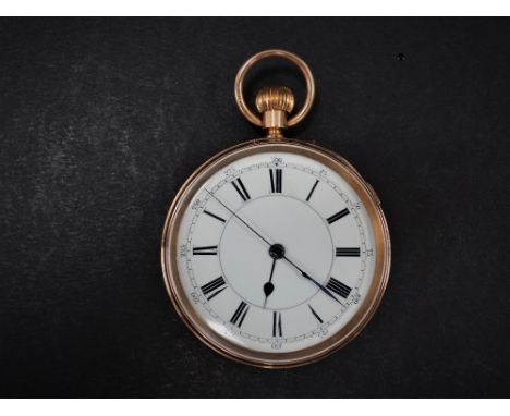 CORNISH AND MILITARY VICTORIA CROSS INTEREST - An Edwardian 18ct. hallmarked gold hand wind pocket watch chronometer with 38m