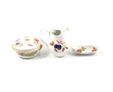 Small quantity of Royal Worcester 'Evesham' tableware, including tureens, serving dishes, etc