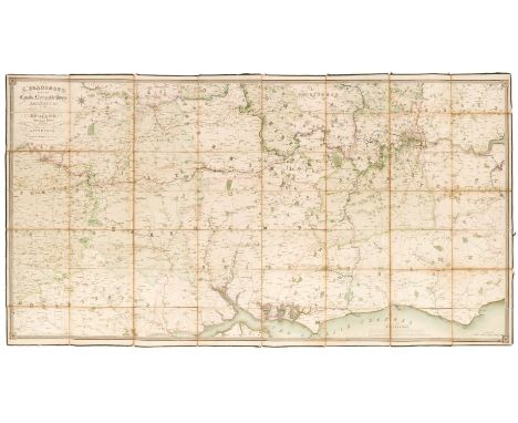 Canal Map. Bradshaw (G.), Map of the Canals, Navigable Rivers, Railways, &amp;c. in the Southern Counties of England from Act