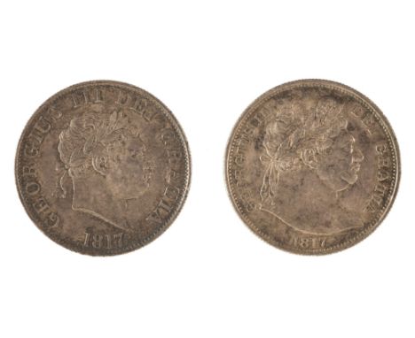 George IV (1820-30). Halfcrowns, 1817, first and second Issues, reference: S.3788, S.3789QTY: (2)