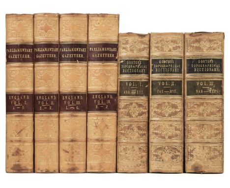 Fullarton (Archibald, publisher). The Parliamentary Gazetteer of England and Wales ..., 4 volumes, London: 1843, 42 engraved 