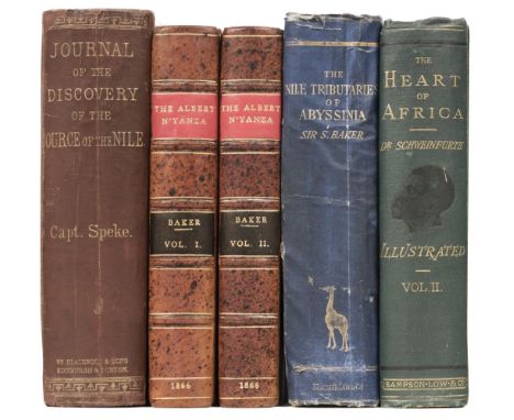 Speke (John Hanning). Journal of the Discovery of the Source of the Nile, 1st edition, Edinburgh &amp; London: William Blackw