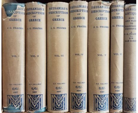 Frazer (James George). Pausanias's Description of Greece, 6 volumes, 2nd edition, London: Macmillan and Co., 1913, some light