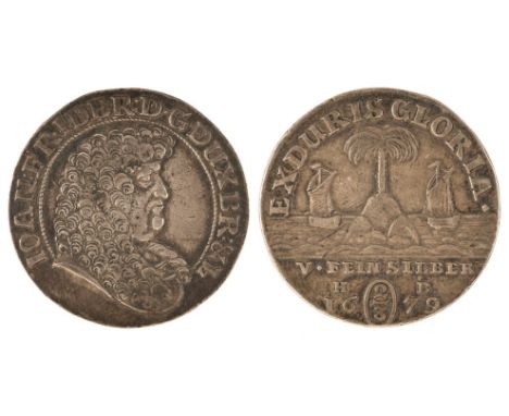 German States, Brunswick - Luneberg - Calenberg. Johann Friedrich (1665-79). 2/3 Thaler, 1679, together withGeorg Ludwig (169