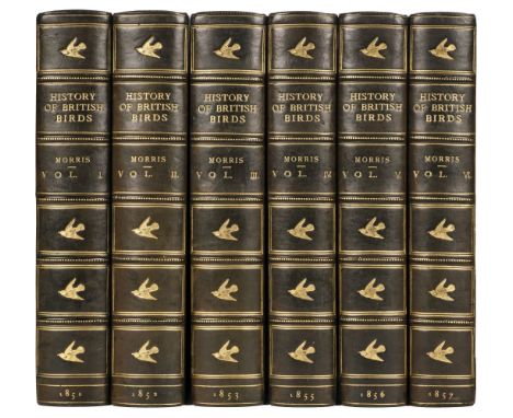 Morris (Francis Orpen). A History of British Birds, 6 volumes, 1st edition, London: Groombridge and Sons, 1851-57, 358  hand-
