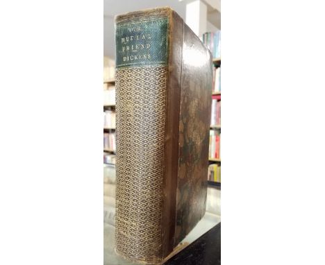 Bindings. Our Mutual Friend, by Charles Dickens, London: Chapman and Hall, 1865, monochrome illustrations by Marcus Stone, cr