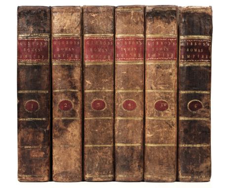Gibbon (Edward). The History of the Decline and Fall of the Roman Empire, 6 volumes, mixed editions (vol. 1 third ed., vols. 