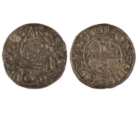 Edward the Confessor (1042-1066). Penny, Pointed Helmet Type, York Mint, Moneyer: Spartcol, obverse: Bearded portrait right, 