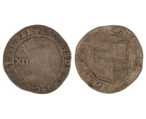 James I (1603-25). Shilling, First Coinage, mm. Lis, 1604-5, reference: S.2646, with old collection ticketQTY: (1)