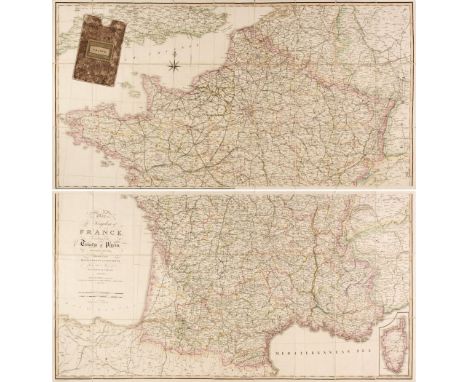 France. Wyld (James), Wyld, Map of the Kingdom of France according to the Treaty of Paris, November 20th 1815, Divided into D